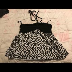 Black and white tank top